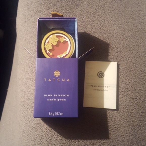 NIB tatcha plum blossom Camellia lip balm - Picture 2 of 3